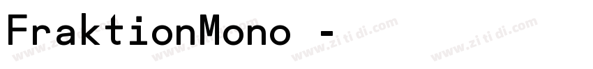 FraktionMono 字体转换